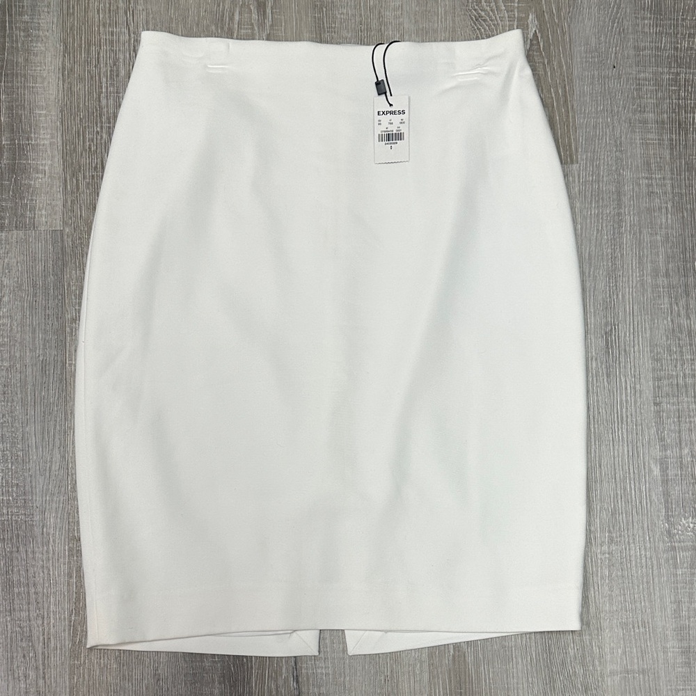 Express Women's Classic White Pencil Skirt